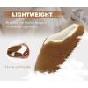 imageKuaiLu Womens Supportive Memory Foam Slippers Felt Fuzzy Lined Heel Cushion Lightweight House Shoes for Indoor OutdoorKhaki