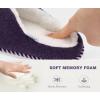imageKuaiLu Womens Supportive Memory Foam Slippers Felt Fuzzy Lined Heel Cushion Lightweight House Shoes for Indoor OutdoorPurple