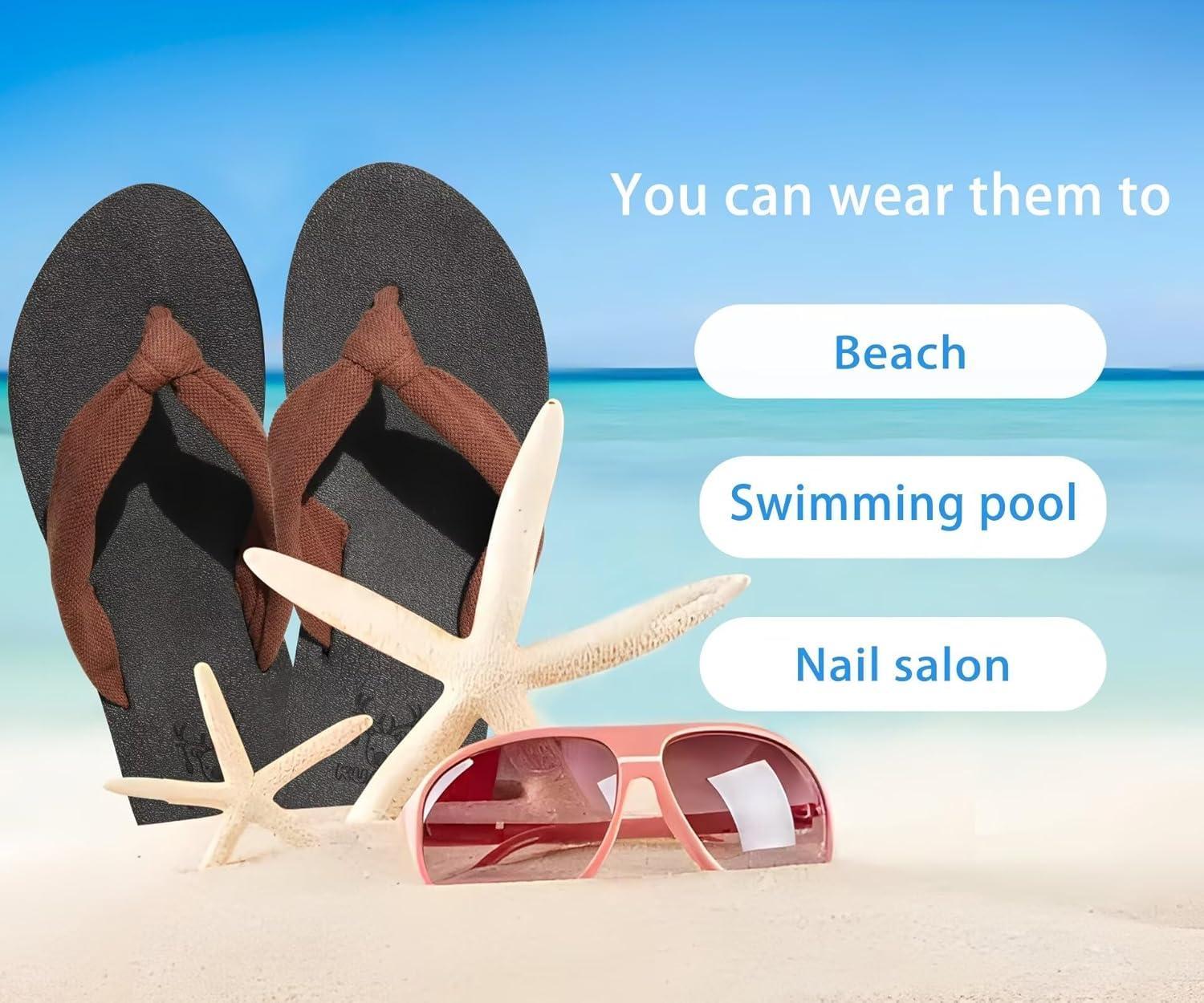 imageKuaiLu Womens Dressy Sandals Arch Support Yoga Mat Walking Cross Slides Ladies Slip on Orthotic Travel Outfits Slippers Cushion ComfortableDark Brown