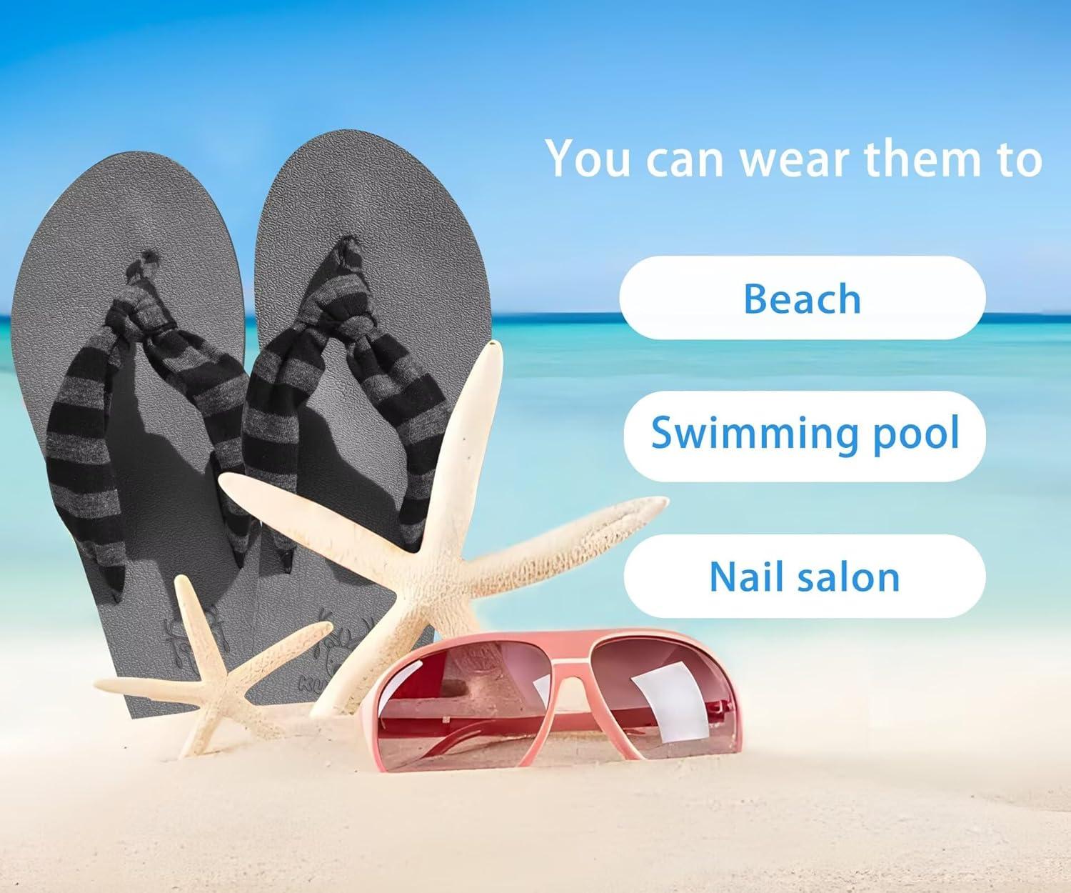 imageKuaiLu Womens Dressy Sandals Arch Support Yoga Mat Walking Cross Slides Ladies Slip on Orthotic Travel Outfits Slippers Cushion ComfortableGrey Black