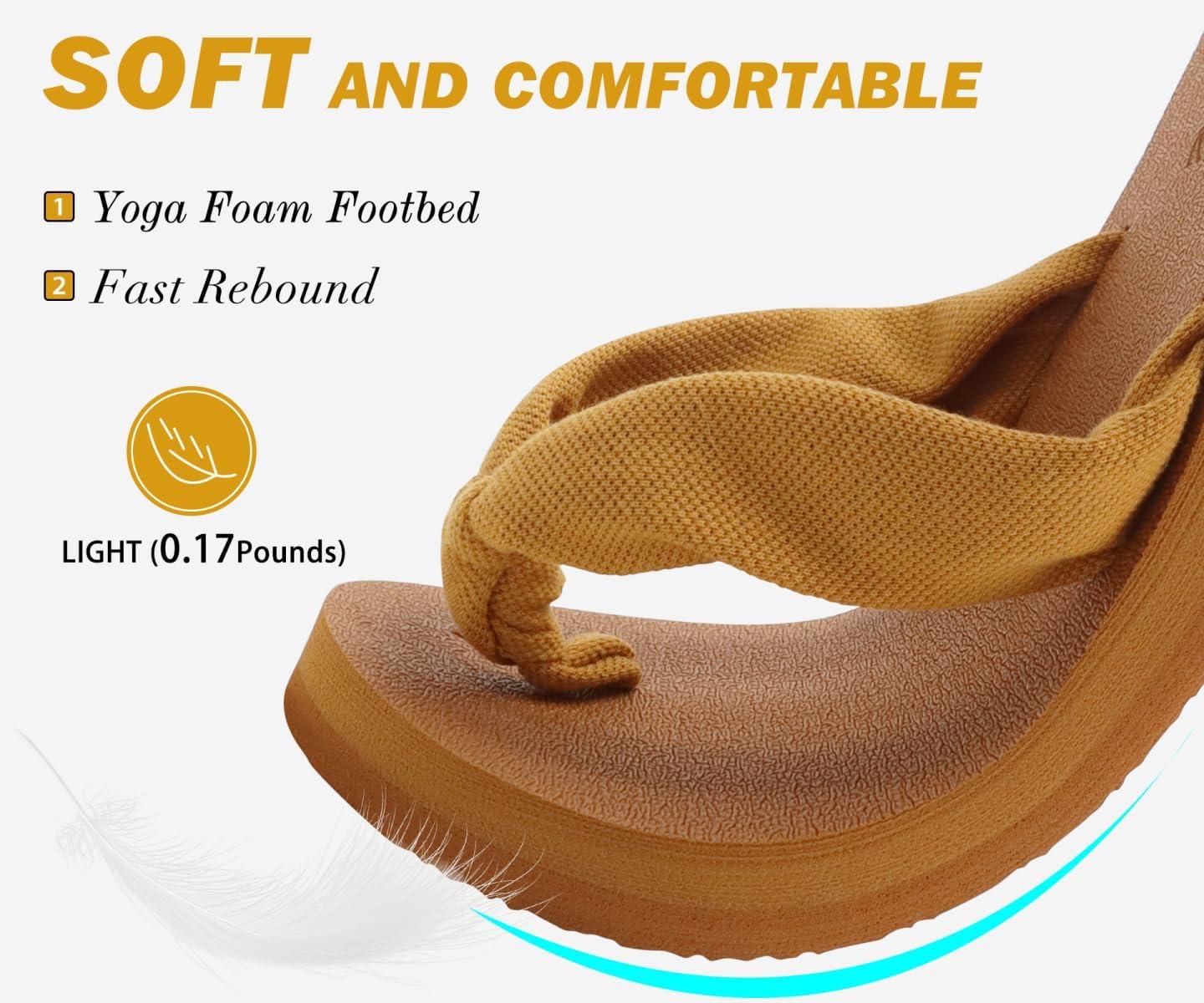 imageKuaiLu Womens Dressy Sandals Arch Support Yoga Mat Walking Cross Slides Ladies Slip on Orthotic Travel Outfits Slippers Cushion ComfortableKhaki