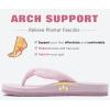 imageKuaiLu Womens Dressy Sandals Arch Support Yoga Mat Walking Cross Slides Ladies Slip on Orthotic Travel Outfits Slippers Cushion ComfortablePink