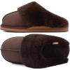 imageKuaiLu Womens Fluff Dual Memory Foam Slippers Ladies Cozy Arch Support Warm Scuff Slippers Slip on Comfy Winter House Shoes with NonSlip Indoor Outdoor Hard SoleDark Brown