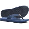 imageKuaiLu Mens Flip Flops Arch Support Comfortable Summer Beach Thong Sandals Yoga Foam Cushion Slip on SlippersBlue