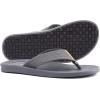 imageKuaiLu Mens Flip Flops Arch Support Comfortable Summer Beach Thong Sandals Yoga Foam Cushion Slip on SlippersGrey