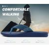 imageKuaiLu Mens Flip Flops Arch Support Comfortable Summer Beach Thong Sandals Yoga Foam Cushion Slip on SlippersPublue