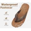 imageKuaiLu Mens Flip Flops Arch Support Comfortable Summer Beach Thong Sandals Yoga Foam Cushion Slip on SlippersPukhaki