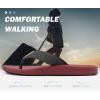 imageKuaiLu Mens Flip Flops Arch Support Comfortable Summer Beach Thong Sandals Yoga Foam Cushion Slip on SlippersWine