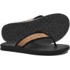 imageKuaiLu Mens Flip Flops Arch Support Comfortable Summer Beach Thong Sandals Yoga Foam Cushion Slip on SlippersWoodlike Black