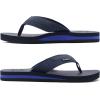 imageKuaiLu Mens Yoga Mat Leather Flip Flops with Arch Support Comfortable Cushion Walking Thong Sandals Slip On Indoor OutdoorBlue
