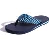 imageKuaiLu Mens Yoga Mat Leather Flip Flops with Arch Support Comfortable Cushion Walking Thong Sandals Slip On Indoor OutdoorBright Blue