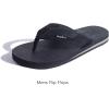 imageKuaiLu Mens Yoga Mat Leather Flip Flops with Arch Support Comfortable Cushion Walking Thong Sandals Slip On Indoor OutdoorFerrous