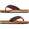 imageKuaiLu Mens Yoga Mat Leather Flip Flops with Arch Support Comfortable Cushion Walking Thong Sandals Slip On Indoor OutdoorTan Brown