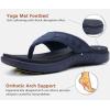 imageKuaiLu Mens Sport Flip Flops Comfort Orthotic Thong Sandals with Plantar Fasciitis Arch Support Outdoor Summer Beach Size 715Fashion Blue