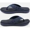 imageKuaiLu Mens Sport Flip Flops Comfort Orthotic Thong Sandals with Plantar Fasciitis Arch Support Outdoor Summer Beach Size 715Fashion Blue