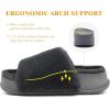 imageKuaiLu Womens Orthotic Slippers With Arch Support Soft Cushion Sandal Slippers for Woman Ladies Fashion Open Toe Faux Fur Platform Slipper Indoor Outdoor 612Plush Grey