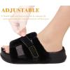 imageKuaiLu Womens Orthotic Slippers With Arch Support Soft Cushion Sandal Slippers for Woman Ladies Fashion Open Toe Faux Fur Platform Slipper Indoor Outdoor 612Plush Black