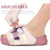 imageKuaiLu Womens Orthotic Slippers With Arch Support Soft Cushion Sandal Slippers for Woman Ladies Fashion Open Toe Faux Fur Platform Slipper Indoor Outdoor 612Pink