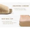 imageKuaiLu Womens Orthotic Slippers With Arch Support Soft Cushion Sandal Slippers for Woman Ladies Fashion Open Toe Faux Fur Platform Slipper Indoor Outdoor 612Beige White