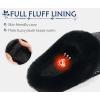 imageKuaiLu Womens Memory Foam House Slippers Cozy Fluff Plush Moccasin Bedroom Ladies Slippers Comfy Orthotic Winter Essential Trendy Pantuflas Comfortable Womans Footwear US511Black