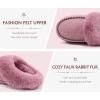 imageKuaiLu Womens Memory Foam House Slippers Cozy Fluff Plush Moccasin Bedroom Ladies Slippers Comfy Orthotic Winter Essential Trendy Pantuflas Comfortable Womans Footwear US511Pink