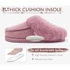 imageKuaiLu Womens Memory Foam House Slippers Cozy Fluff Plush Moccasin Bedroom Ladies Slippers Comfy Orthotic Winter Essential Trendy Pantuflas Comfortable Womans Footwear US511Pink