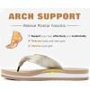 imageKuaiLu Flip Flops Women Yoga Foam Ladies Comfort Arch Support Summer Beach Casual Thong SandalsBeige