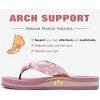 imageKuaiLu Flip Flops Women Yoga Foam Ladies Comfort Arch Support Summer Beach Casual Thong SandalsPink