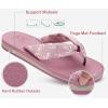 imageKuaiLu Flip Flops Women Yoga Foam Ladies Comfort Arch Support Summer Beach Casual Thong SandalsPink