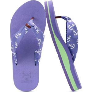 imageKuaiLu Flip Flops Women Yoga Foam Ladies Comfort Arch Support Summer Beach Casual Thong SandalsPurple