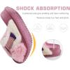 imageKuaiLu Womens Fuzzy Cross Band Platform Slippers Furry Faux Fur Comfortable Arch Support Open Toe Slides for Indoor OutdoorPink