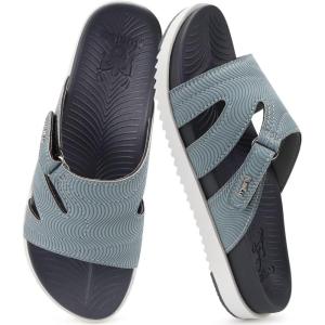 imageKuaiLu Womens Dressy Orthopedic Sandals Lightweight Cushion Foam Slides Sport Recovery Walking Slippers with Plantar Fasciitis Arch SupportGrey