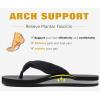 imageKuaiLu Flip Flops for Women with Arch Support Yoga Mat Comfortable Summer Beach Walking Thong Cushion Sandals Slip On Indoor OutdoorBlack