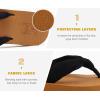 imageKuaiLu Flip Flops for Women with Arch Support Yoga Mat Comfortable Summer Beach Walking Thong Cushion Sandals Slip On Indoor OutdoorBlack Tan