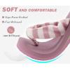 imageKuaiLu Flip Flops for Women with Arch Support Yoga Mat Comfortable Summer Beach Walking Thong Cushion Sandals Slip On Indoor OutdoorPink White