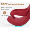 imageKuaiLu Flip Flops for Women with Arch Support Yoga Mat Comfortable Summer Beach Walking Thong Cushion Sandals Slip On Indoor OutdoorRed