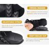 image:imageKuaiLu Womens Orthopedic Walking Sandals Comfortable Plantar Fasciitis Arch Support Sport Recovery Outdoor Casual Sandles Thick Memory Foam Cushion Cross Strap Adjustable SlidesBlack