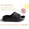 image:imageKuaiLu Womens Recovery Sandals With Comfortable Plantar Fasciitis SupportLadies Orthotic Open Toe Sport Slides Thick Cushion Reduces Stress on FeetJoints amp Back PostExerciseAll Black