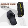 image:imageKuaiLu Mens Orthotic Flip Flops Mens Recovery Walking Sandals Adjustable Thick Athletic Cushion Sport Slides for Man Water Resistant amp Lightweight Soft Comfort Fit amp Arch SupportBlack