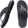 image:imageKuaiLu Mens Orthotic Flip Flops Mens Recovery Walking Sandals Adjustable Thick Athletic Cushion Sport Slides for Man Water Resistant amp Lightweight Soft Comfort Fit amp Arch SupportGrey