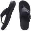 image:imageKuaiLu Mens Orthotic Flip Flops Mens Recovery Walking Sandals Adjustable Thick Athletic Cushion Sport Slides for Man Water Resistant amp Lightweight Soft Comfort Fit amp Arch SupportBlack
