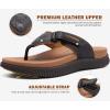 image:imageKuaiLu Mens Orthotic Flip Flops Mens Recovery Walking Sandals Adjustable Thick Athletic Cushion Sport Slides for Man Water Resistant amp Lightweight Soft Comfort Fit amp Arch SupportKhaki Brown