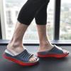 image:imageKuaiLu Mens Recovery Sandals Orthotic Arch Support Open Toe Sport Slides Thick Cushion Orthopedic Plantar Fasciitis Slip On Wide Width Summer Pool Beach WaterproofGrey Red