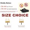 image:imageKuaiLu Mens Recovery Sandals Orthotic Arch Support Open Toe Sport Slides Thick Cushion Orthopedic Plantar Fasciitis Slip On Wide Width Summer Pool Beach WaterproofBlack