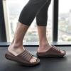 image:imageKuaiLu Mens Recovery Sandals Orthotic Arch Support Open Toe Sport Slides Thick Cushion Orthopedic Plantar Fasciitis Slip On Wide Width Summer Pool Beach WaterproofChestnut