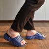 image:imageKuaiLu Mens Recovery Sandals Orthotic Arch Support Open Toe Sport Slides Thick Cushion Orthopedic Plantar Fasciitis Slip On Wide Width Summer Pool Beach WaterproofBlue