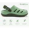 image:imageKuaiLu Womens Classic Recovery Clogs Comfortable Walking Cushion Sandals for Women Relif Plantar Fasciitis Ladies Orthotic Arch Support Slipon Mules Adult Slip Resistant ShoesBean Green