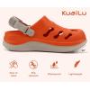 image:imageKuaiLu Womens Classic Recovery Clogs Comfortable Walking Cushion Sandals for Women Relif Plantar Fasciitis Ladies Orthotic Arch Support Slipon Mules Adult Slip Resistant ShoesVibrant Orange