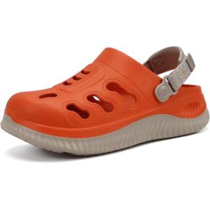 image:imageKuaiLu Womens Classic Recovery Clogs Comfortable Walking Cushion Sandals for Women Relif Plantar Fasciitis Ladies Orthotic Arch Support Slipon Mules Adult Slip Resistant ShoesVibrant Orange