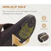 image:imageKuaiLu Flip Flops for Womens Orthotic Chic Platform Sandals with Arch Support Ultra Comfotable Summer Beach Walking Plantar Fasciitis Cushion Sandals Ladies Open toe Outfits Adjustable Flat SandlesBrown